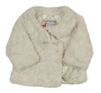 Bílý kožešinový podšitý kabátek M&S