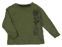 Khaki triko s lebkou Tu