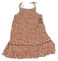 Světlerůžové šaty se srdíčky Primark