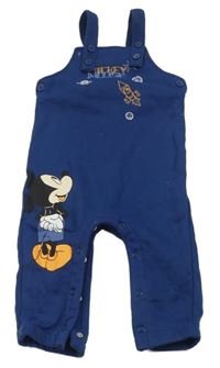 Tmavomodré laclové tepláky s Mickeym Disney