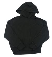 Černá crop mikina s nápisem a kapucí Pepperts