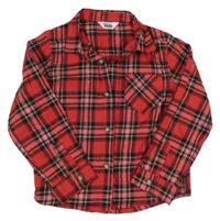 Červeno-černá kostkovaná košile M&Co.