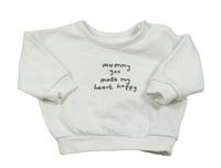 Bílá mikina s nápisem George