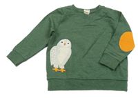 Zelená mikina se sovou Alana 