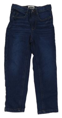 Tmavomodré teplákové skinny rifle Lily & Dan