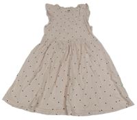 Světlerůžové šaty se srdíčky H&M