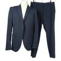 2set - Pánský tmavomodrý společenský oblek C&A