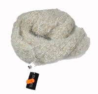 Nové - Dámská bílo-bronzová melírovaná chlupatá límcová šála Dunnes 