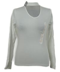 Nové - Dámské bílé triko se chokerem Primark 