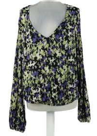 Dámská černo-barevná kytičkovaná žoržetová halenka Tom Tailor 