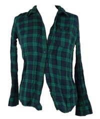 Dámská zeleno-modrá kostkovaná halenka Atmosphere 