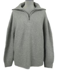 Dámský šedý svetr s límečkem Dunnes 