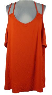 Nové - Dámská červená tunika s volnými rameny George 