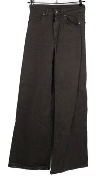 Dámské hnědé široké rifle H&M