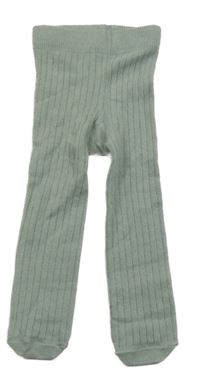 Khaki žebrované punčocháče Next