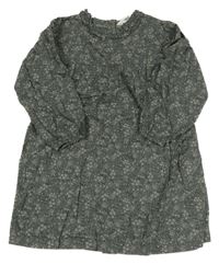 Khaki květinové šaty H&M