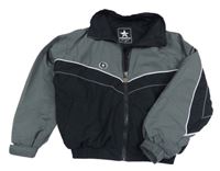 Šedo-černá sportovní bunda s výšivkou Prostar