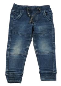 Tmavomodré teplákové cuff rifle Lupilu