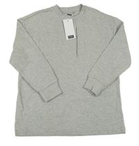 Nové - světlešedá žebrovaná mikina F&F