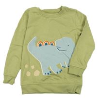 Zelená mikina s dinosaurem George