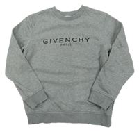 Šedá mikina s nápisem Givenchy