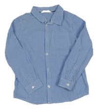 Modro-bílá kostičkovaná košile H&M