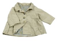 Béžový plátěný jarní kabátek H&M