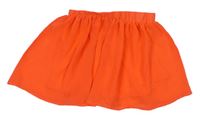 Neonově oranžová žoržetová sukně Dopodopo