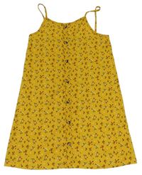 Žluté květované šaty Primark