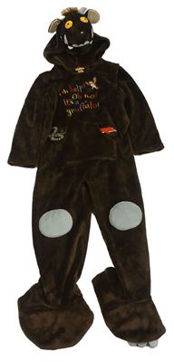 Kostým  - Čokoládový chlupatý overal s kapucí - Gruffalo