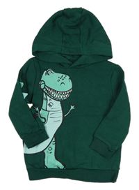 Tmavozelená mikina s Rexem a kapucí - Toy Story George