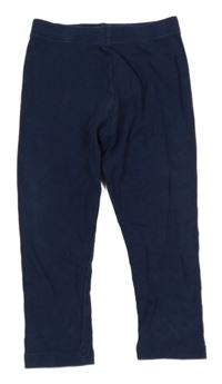 Tmavomodré žebrované legíny M&S