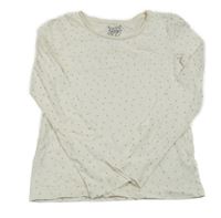 Smetanovo-zlaté puntíkaté triko C&A