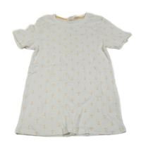 Bílé žebrované tričko s kotvami Lily & Dan