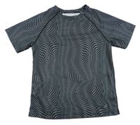 Černo-bílé vzorované sportovní tričko H&M
