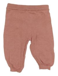 Růžové pletené kalhoty Matalan