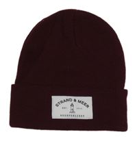 Mahagonová pletená čepice s nápisem Beechfield