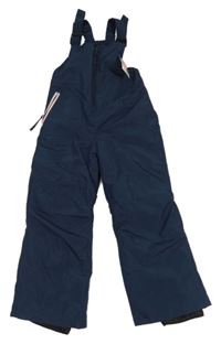 Nové - Tmavomodré šusťákové laclové oteplovačky Lupilu