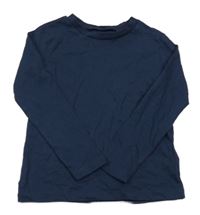 Tmavomodré triko H&M