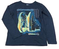 Tmavomodré triko s botami Chapter Young