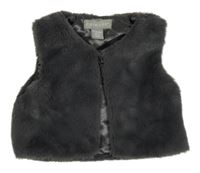 Šedá kožešinová podšitá vesta Primark