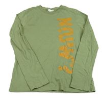 Khaki triko s nápisem Cocodrillo 