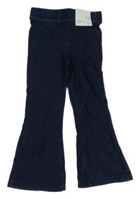 Nové - Tmavomodré flare legíny s hvězdičkami Denim Co. 