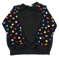 Černá mikina s puntíky Shein