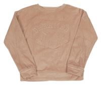 Světlerůžová plyšová mikina s 3D jednorožcem Matalan