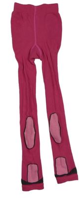 Růžové punčochové zateplené legíny 