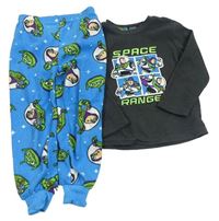 Tmavošedo-modré fleecové pyžamo s Toy Story PRIMARK