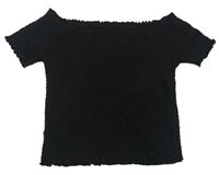 Černé žabičkové crop tričko zn. PRIMARK