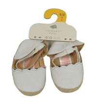 Bílé puntíkaté espadrilky PRIMARK vel. 19