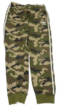 Army-khaki tepláky Adidas